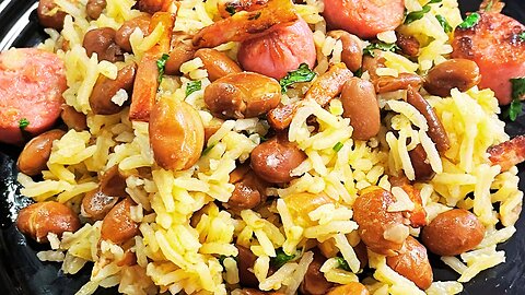 Easy and Delicious Rice and Beans – Ready in 20 Minutes! ⏱️🍴