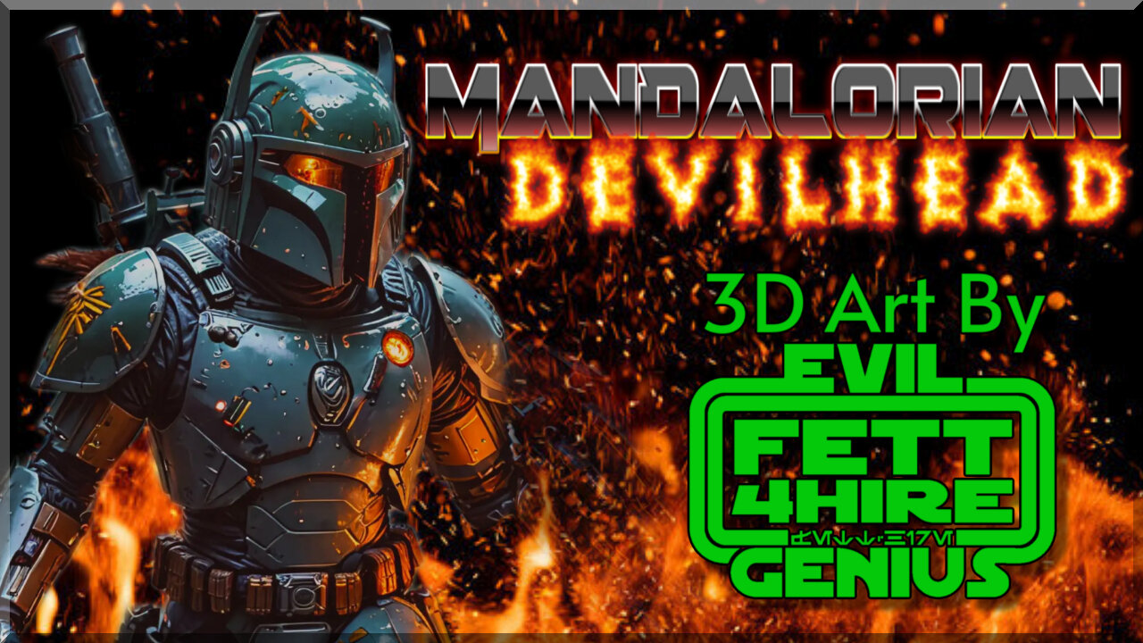 Mandalorian Devilhead | 3D Artwork by Fett4Hire