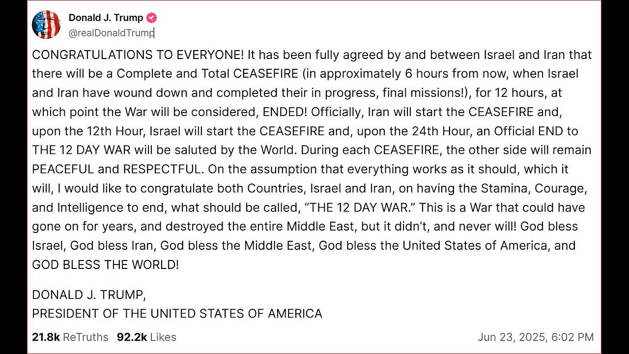 And just like that WWIII possibilities are gone forever!