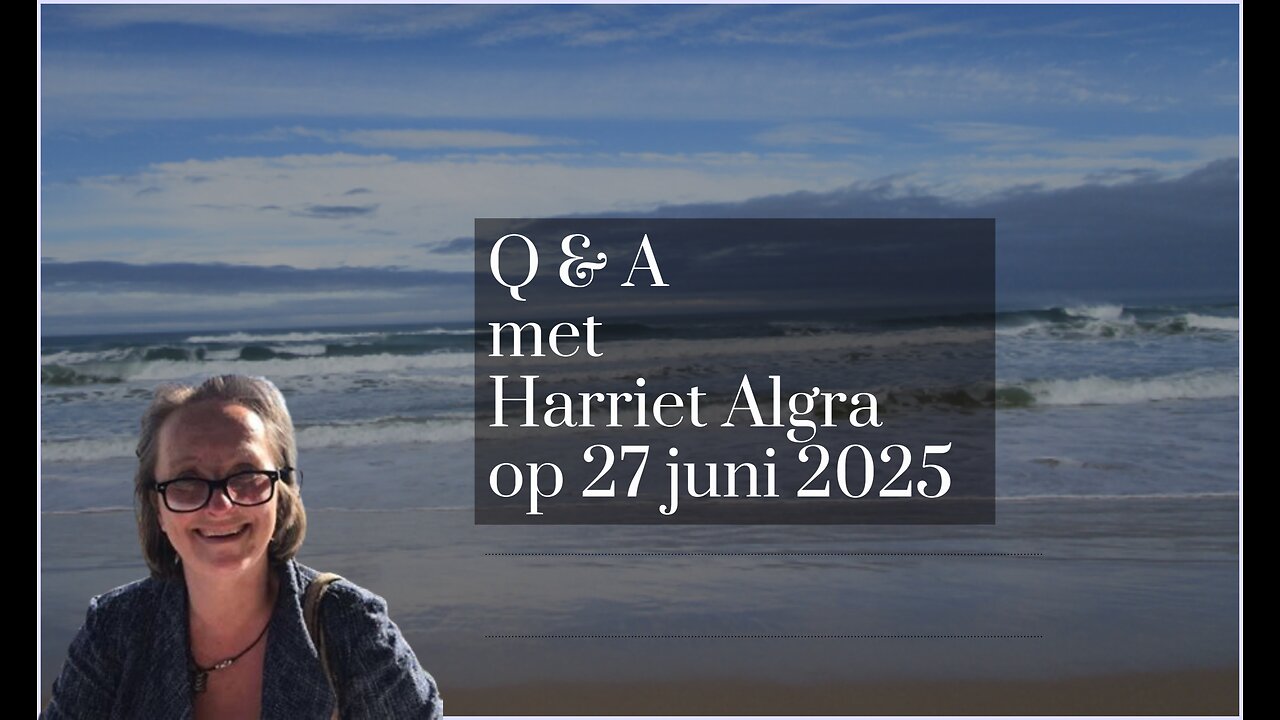 Q & A met Harriet Algra op 27 juni 2025