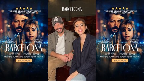 Álvaro Morte & Lily Collins: Behind the Curtain of Barcelona!