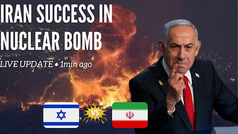 IRAN FINALLY SUCCEEDED •1min ago | IN MAKING NUCLEAR BOMB |IRAN VS ISRAEL LIVE