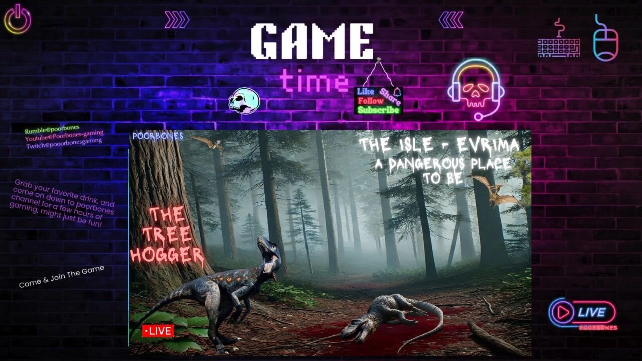 ☠️👣The Isle Evrima - tree hogger time☠️
