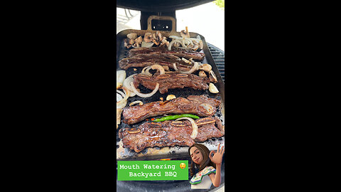 Backyard BBQ Galbi Grilled to Perfection 🤤