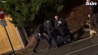 Dramatic moment Huntingdon train ‘knifeman’ is Tasered & arrested by police as 2 fight for life