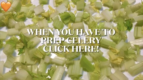 Prepping Celery For Recipes