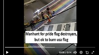 Manhunt for Kids who tore down pride flags charged with hate crime