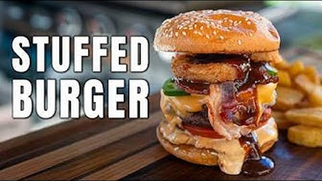 The Ultimate Stuffed Loaded Burger | Juicy, Cheesy & Flavor Packed!