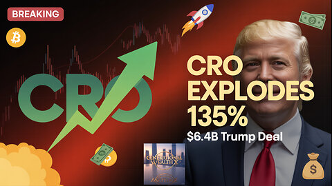 CRO TOKEN EXPLODES 135% After $6.4B Trump Media Deal! Bitcoin Market Analysis