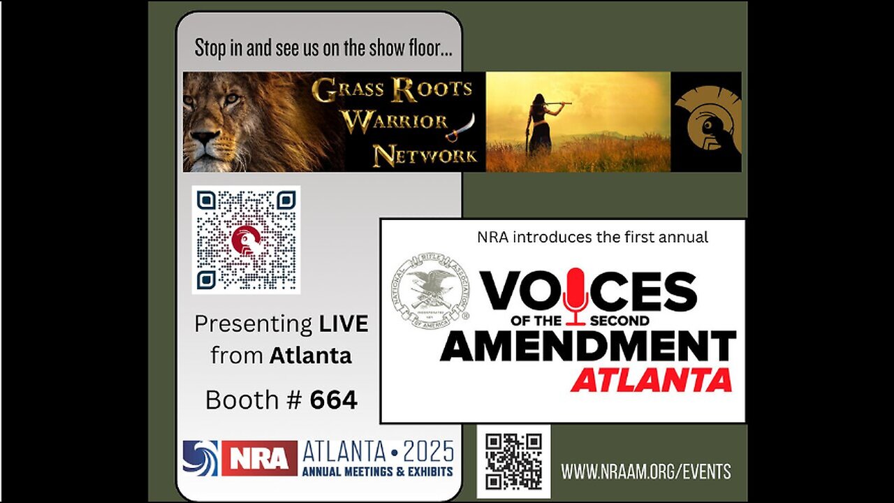 INVITE TO THE NRA ANNUAL CONVENTION - COME SEE US LIVE!!!
