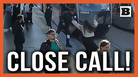 CRAZY REFLEXES! Hero Guard Saves Lady from Being Smashed by Train