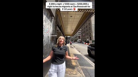 Illegal immigrants got the Roosevelt Hotel among other things and we got the BILL.