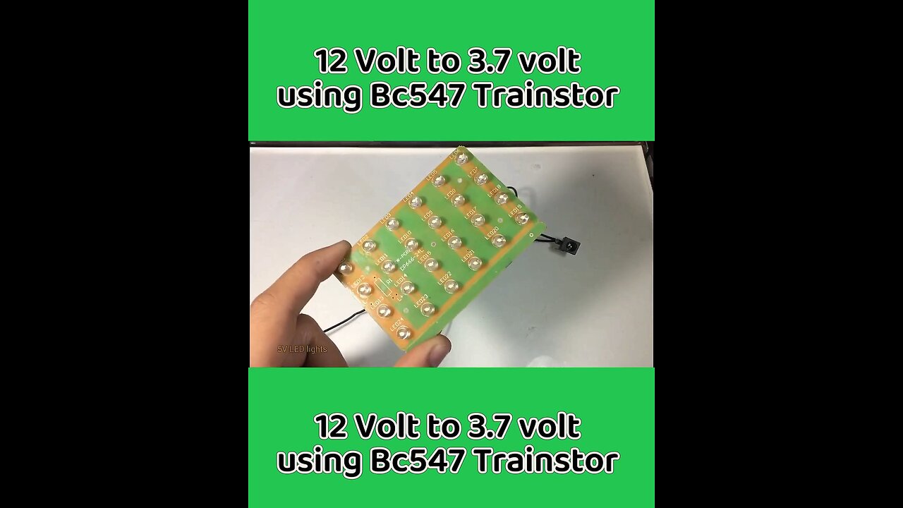 How can one create 3.7 volts using a BC547 transistor? #BC547 #TransistorCircuit