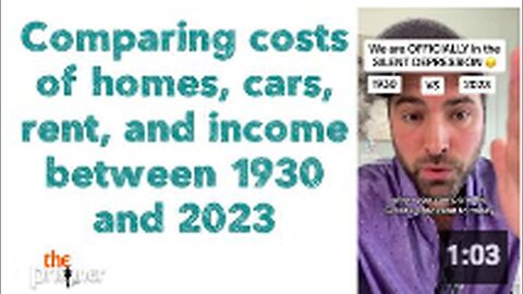 "Cost Comparison: Homes, Cars, Rent, and Income (1930-2023)"