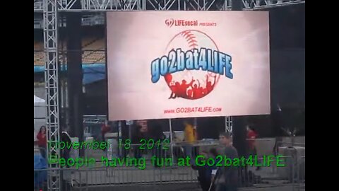 2012-11-19 People Having fun at Go2bat4LIFE
