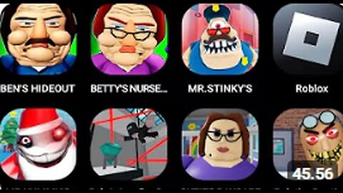 BEN'S HIDEOUT, Betty's Nursery, MR. STINKY'S,Roblox, Mr Yummy's, Rob A Jewellery Store Part 3