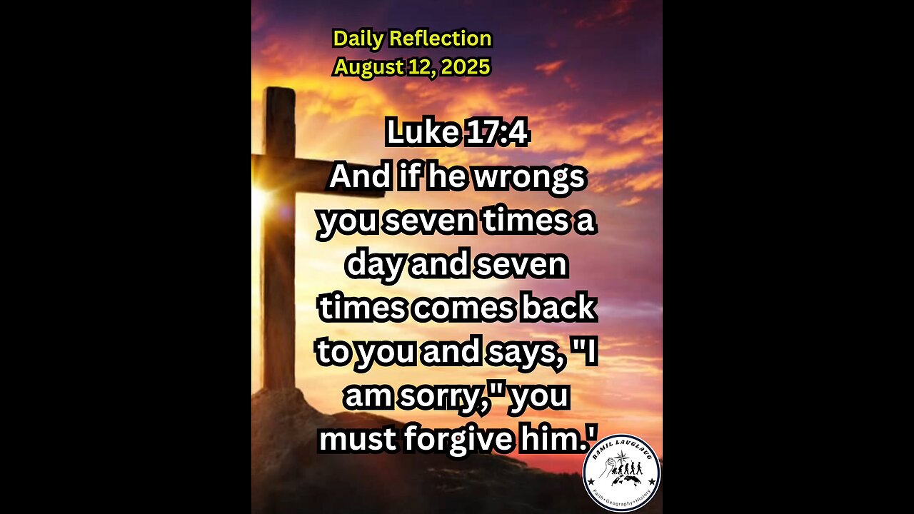 Daily Reflection August 12, 2025 #faith #bible #reflection
