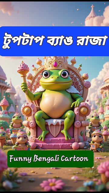 টুপটাপ ব্যাঙ রাজা | Funny Bengali Cartoon | Ice Cream King Comedy