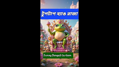 টুপটাপ ব্যাঙ রাজা | Funny Bengali Cartoon | Ice Cream King Comedy