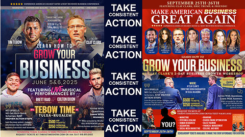 Business Coach | How to Create Momentum In Your Business By Taking Small, Steady & Consistent Action + Celebrating 3 Clay Clark Client Success Stories (Under 30 Year-Old) + Join Tebow At Clay Clark’s June 5-6 Business Conf.