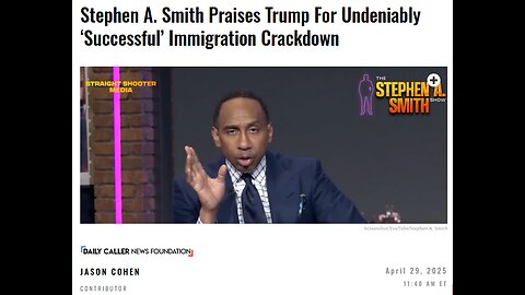 Stephen A Smith Praises Trump for Immigration Policies
