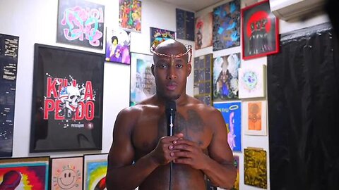 "Revealing the Unheard: Black Jesus' Candid Remarks in Unusual Copper Hat (Explicit)"
