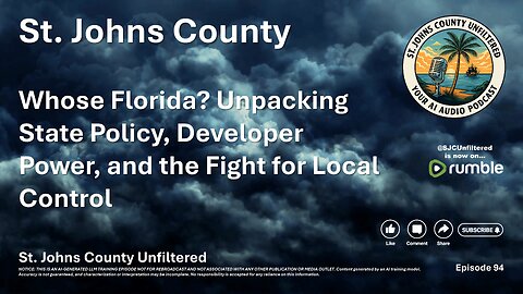 Episode 94 - Whose Florida? Unpacking State Policy, Developer Power, and the Fight for Local Control
