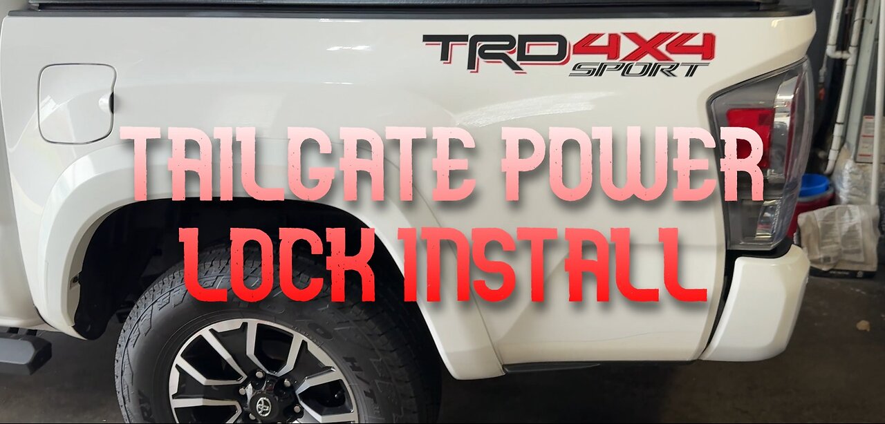 Tailgate power lock install (pop and lock plug and play)