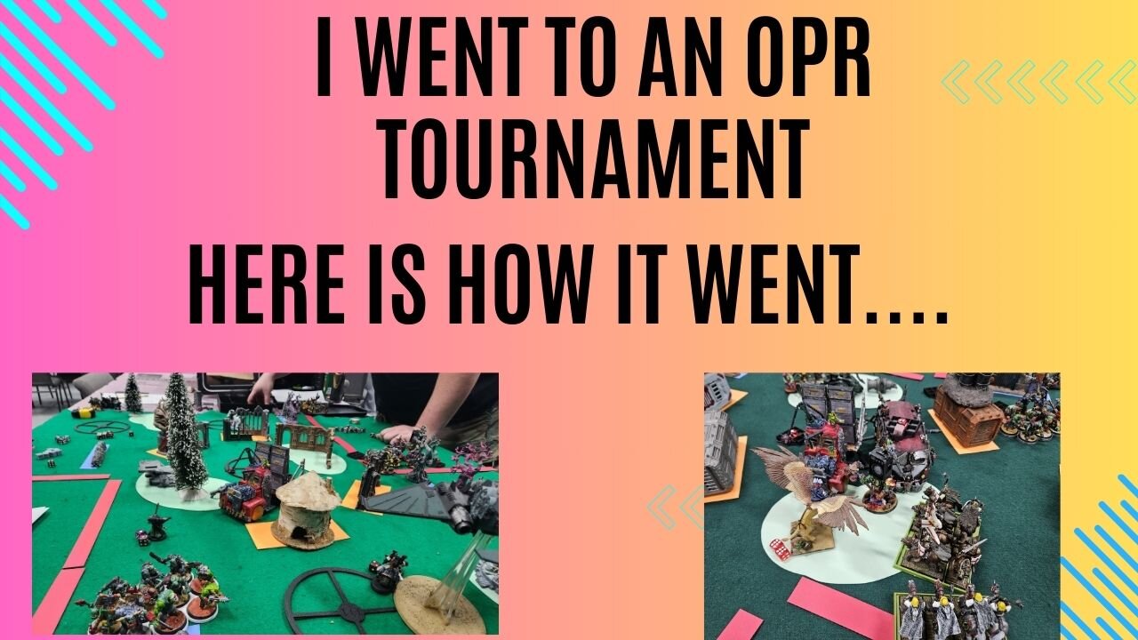 So I went to my first OPR Tournament...