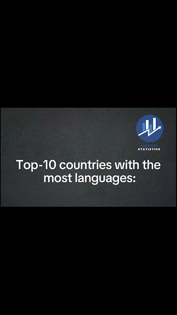 Top-10 countries with the most languages...