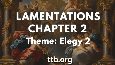 Lamentations Chapter 2 (Bible Study)