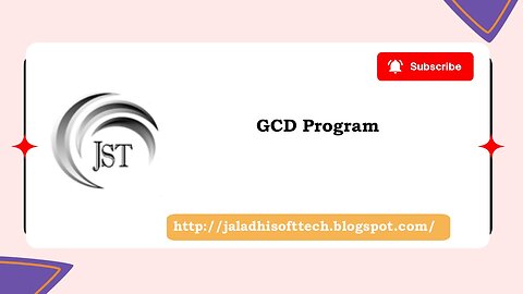 Display GCD (Greater Common Divisor) Programming in Java