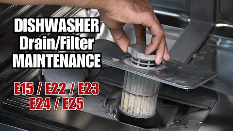 BOSCH Super Silence DishWasher Filter Drain Pump Maintenance E15 E22 E23 E24 E25 Errors