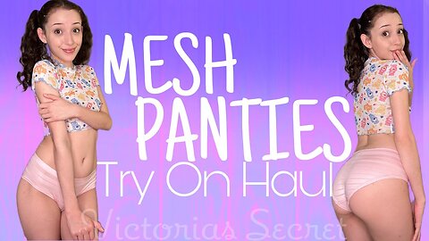 Mesh PANTIES Try On Haul ❤️ Victorias Secret