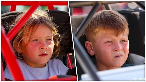 Audrey And Owen Larson Begin Sibling Rivalry At The Dirt Track At Indianapolis Motor Speedway