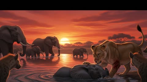 Unlikely Friendship Elephants Lions Mourn Together