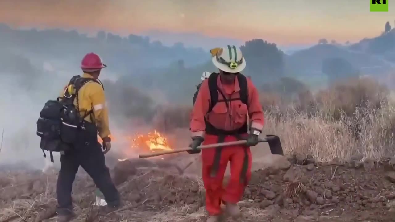 Wildfires spark up AGAIN in California