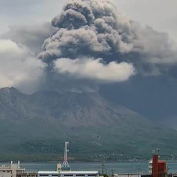 Sakurajima Unleashes Towering Ash Plumes