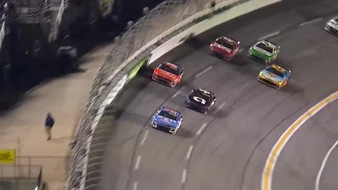 SI-REEN SOUNDS AGAIN! wins with a last-lap pass of !