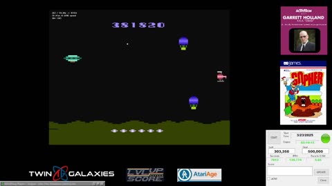 Atari 2600 EMU - Space Jockey - Game 1 B/B - 555,555