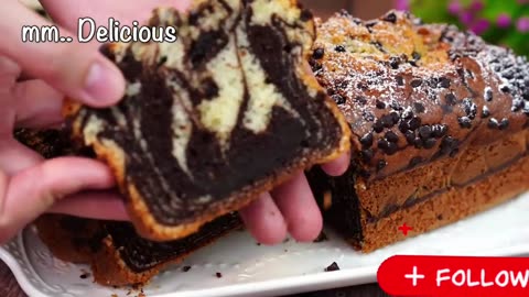 You'll want to make this marble Cake every day ! Simple and delicious 😋 🥰