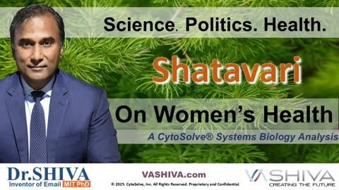 Dr.SHIVA™ LIVE: Shatavari on Women's Health @CytoSolve® Systems Analysis
