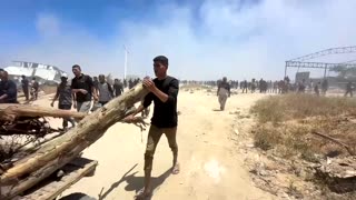 Israeli attack near aid delivery point kills dozens in Gaza