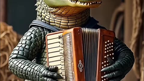 #sanfoneiro #crocodile #ai #forró #cover #animation #selvagem #sanfon