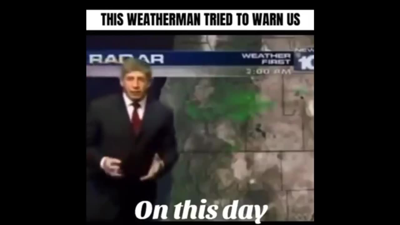 Chemtrail weatherman tried to warn us
