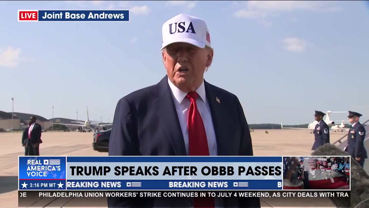 TRUMP ON SIGNING OBBB ON JULY 4