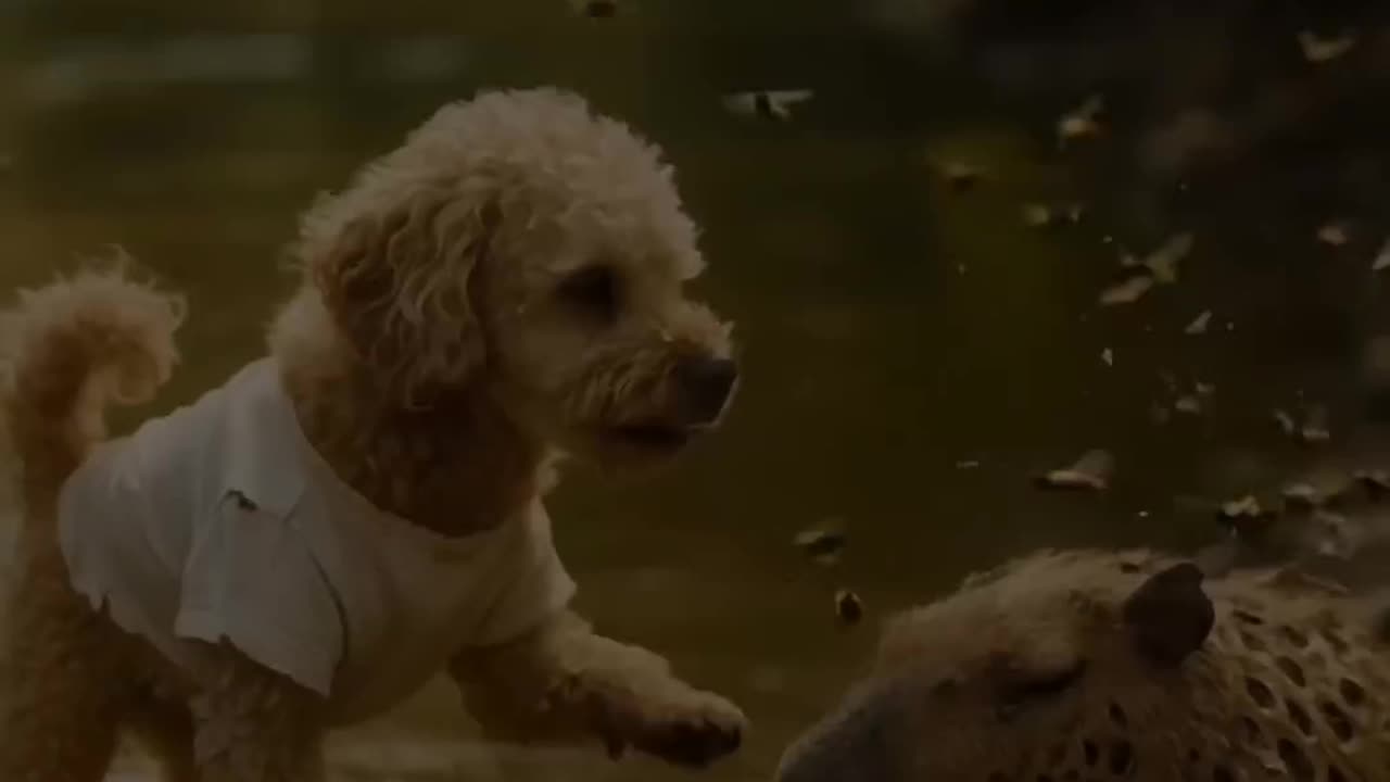 🐶 Hero Dog Saves Capybara from Bees! 🐝💖