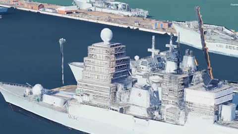 The Daring Class Type 45 Destroyers at Portsmouth Naval Base