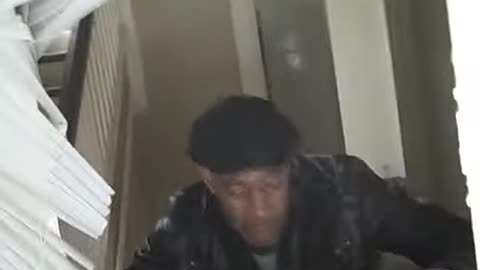 LOL, Volonte climbing through window in a vacant house, the shea show