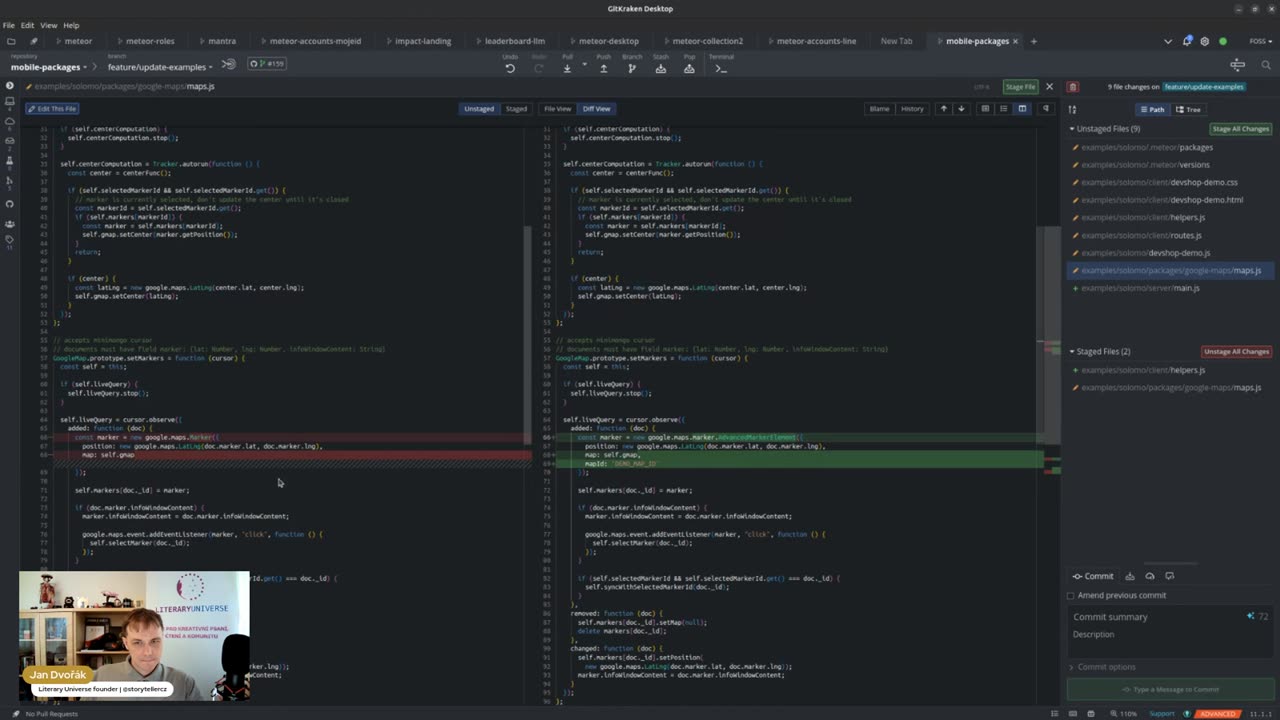 Storyteller's stream: Updating MetoerJS examples